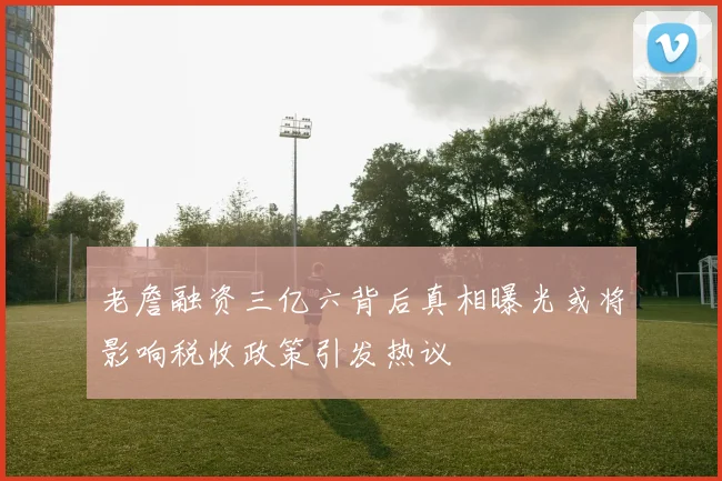 老詹融资三亿六背后真相曝光或将影响税收政策引发热议